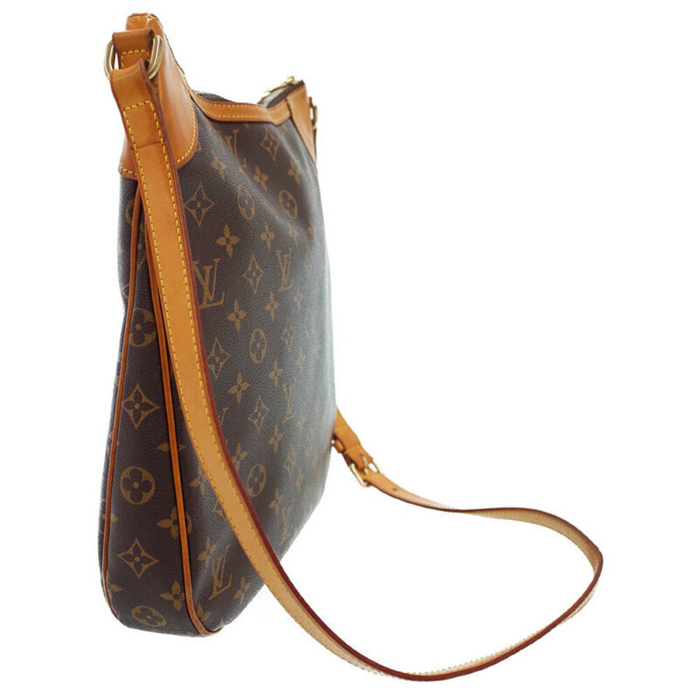 Louis Vuitton Odeon Bag Brown Shoulder Monogram Leather